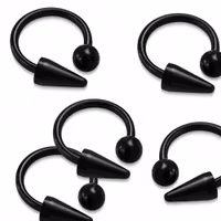 Hästko i svart akryl med boll och kona