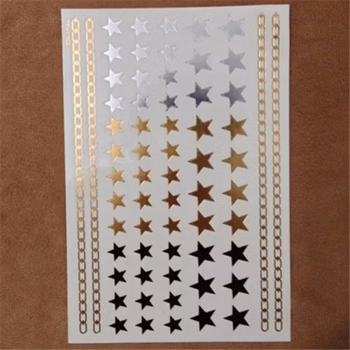 Stick on tatueringar med stjärnor