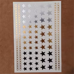 Stick on tatueringar med stjärnor