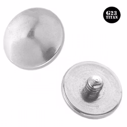 Dermal anchor topp i titan med rundad topp