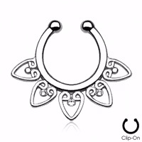 Fake septum hanger