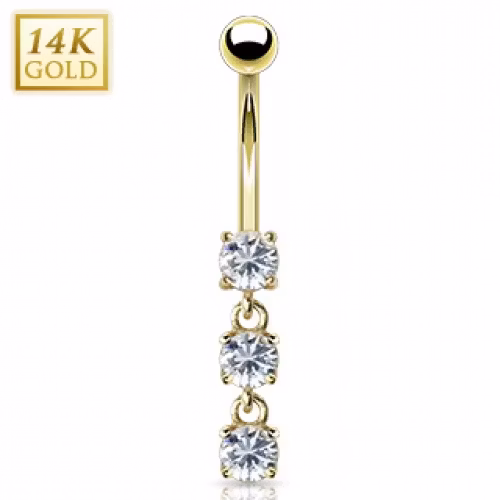 Navelpiercing med CZ