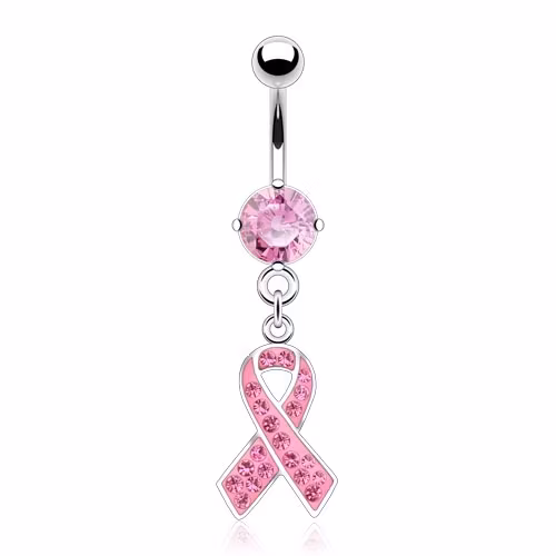 Navelpiercing think pink