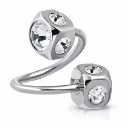 Twister med fyrkantiga stenar