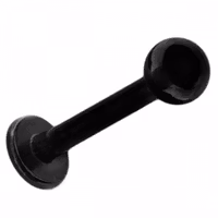 Svart labret med boll