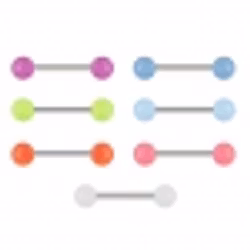 Barbell med glow in dark bollar