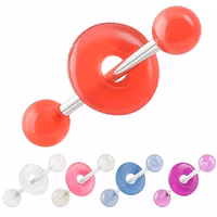 Tungpiercing med donut