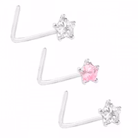Näspiercing med CZ stjärna