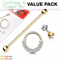 Paket öronpiercingar