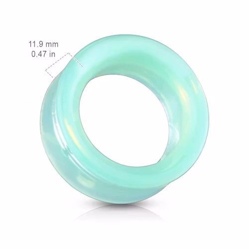 Tunnel i grön opalite sten