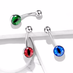 Navelpiercing med öga