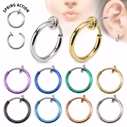 Fake piercing ring