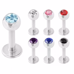 1,2 mm labret med ädelsten