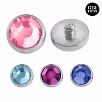 3mm dermal anchor topp med cz