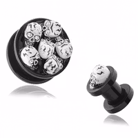 Plugg med döskalle/döskallar