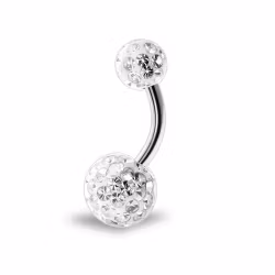 Navelpiercing med ferido bollar