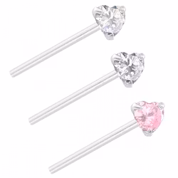 Näspiercing med CZ hjärta, Bend it yourself