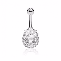 Prinsess slipad navelpiercing