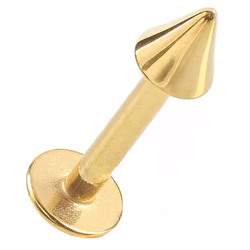 Guldpläterad labret med kona