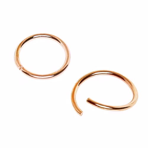 Piercingring roséguld pläterad