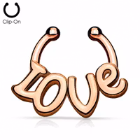 Fake Septum clicker "Love"