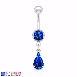 Navelpiercing med droppe