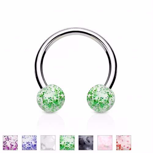 Hästsko med glitterboll