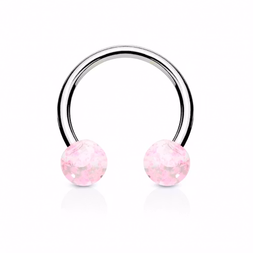 Hästsko med glitterboll