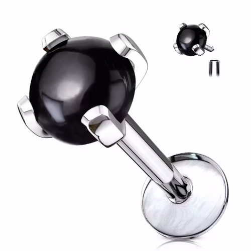 Labret med halvädelsten