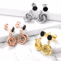 Örhängen med cirklar