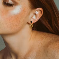 Örhängen med cirklar