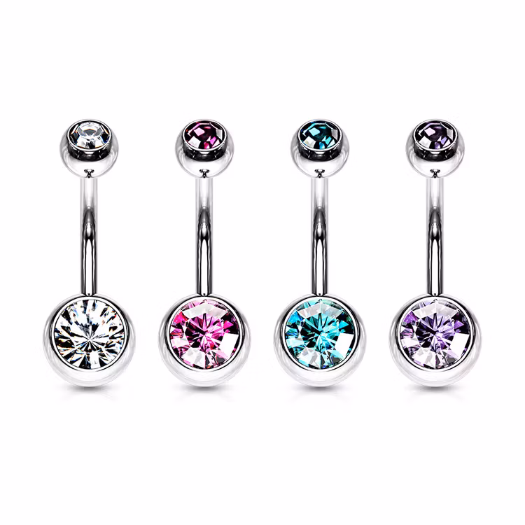 Navelpiercing 4 pack