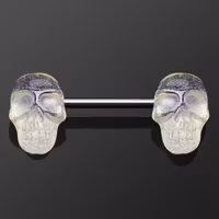 Bröstbarbell med döskallar