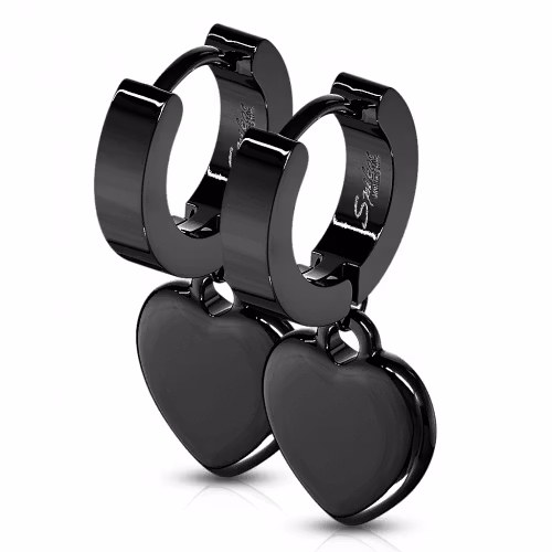 Örhängen med hängade hjärta