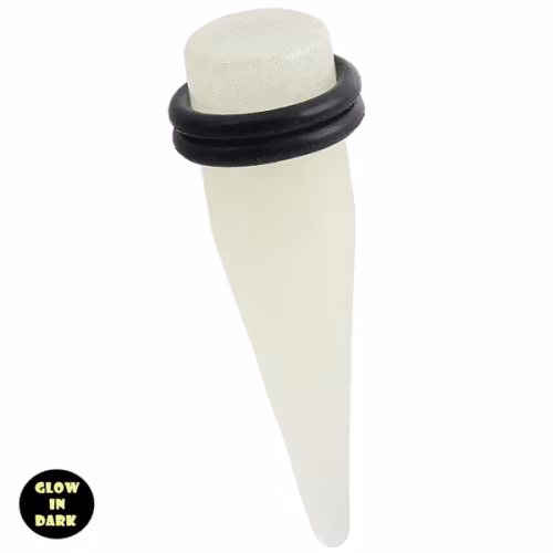 Genomskinlig glow in dark taper