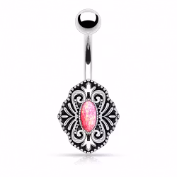 Navelpiercing i vintagelook