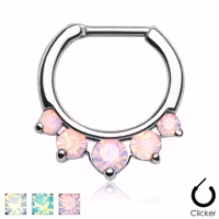 Septum med opalstenar