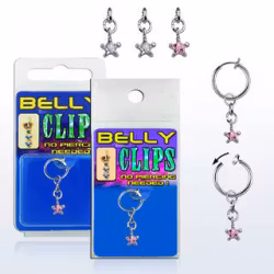 Fake piercing med liten stjärna