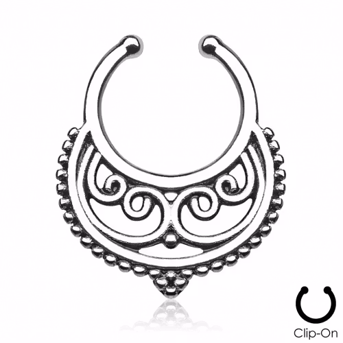 Fake septum med ornament