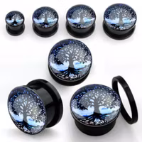 Akryl plugg med träd