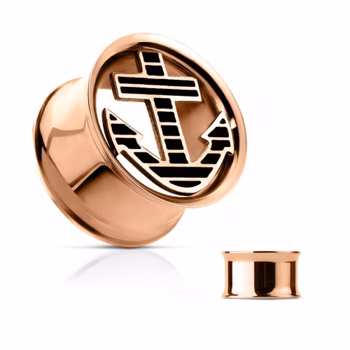 Tunnel i roséguld med ankare