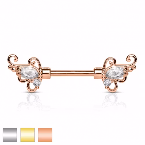 Bröstsköld med blom ornament