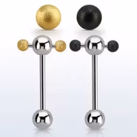 Tungpiercing ball spinner med exolerade bollar