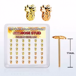 Bend it yourself näspiercing med ananas