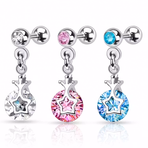 Tragus / Helix med CZ