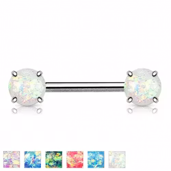Bröstbarbell med opalstenar