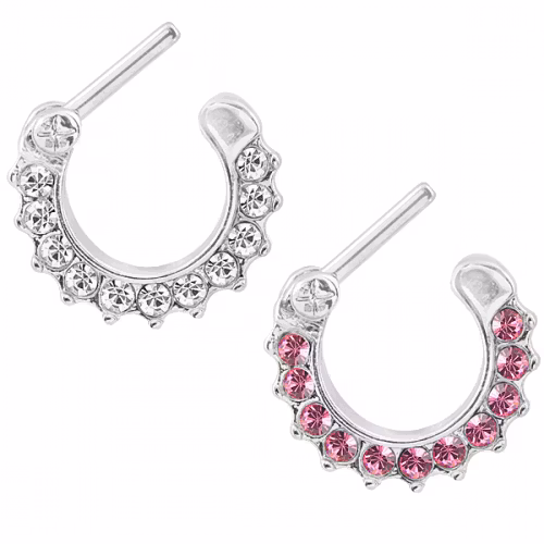 Septum clicker med ädelstenar