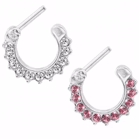 Septum clicker med ädelstenar