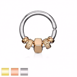 Segmentring med stål pärlor