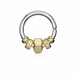 Segmentring med stål pärlor